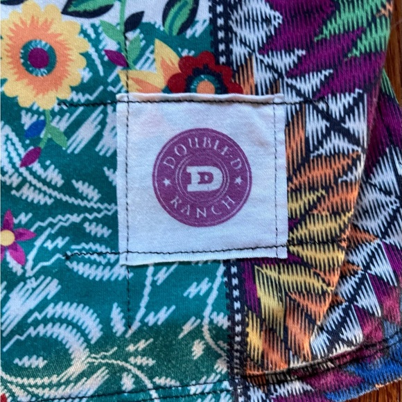 Double D Ranch Multicolor Patchwork Short Sleeve Tee - Picture 4 of 5